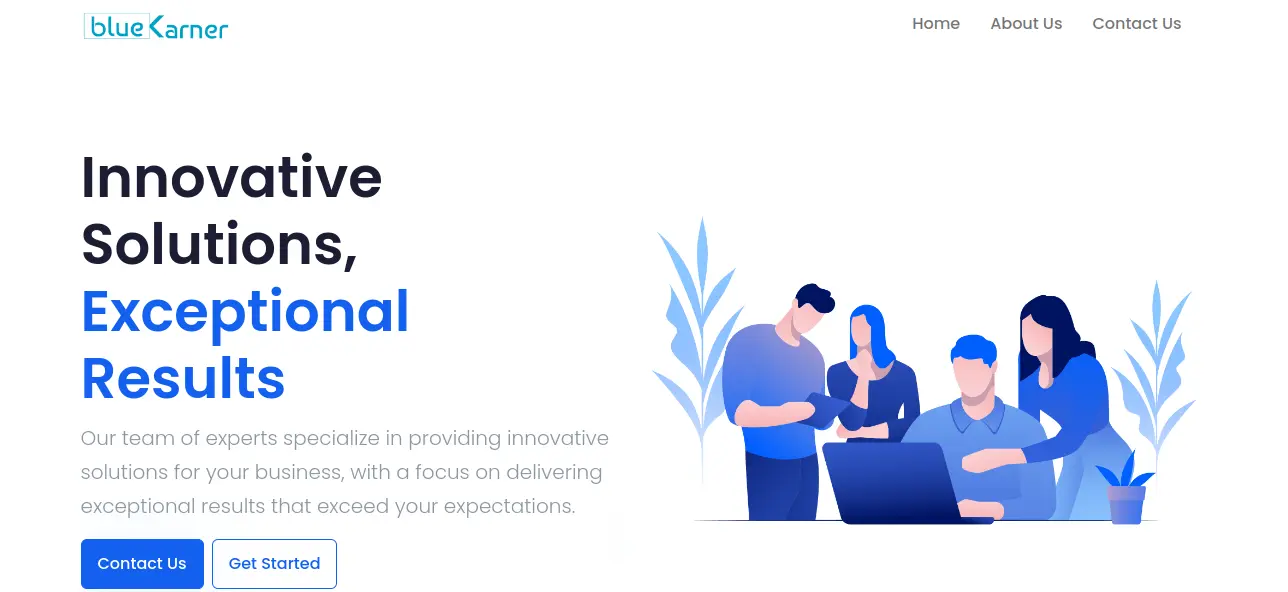 Preview of Bluekarner Website