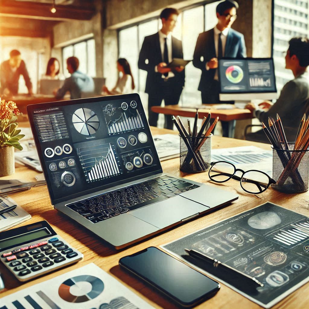 Illustration of innovative digital solutions for businesses